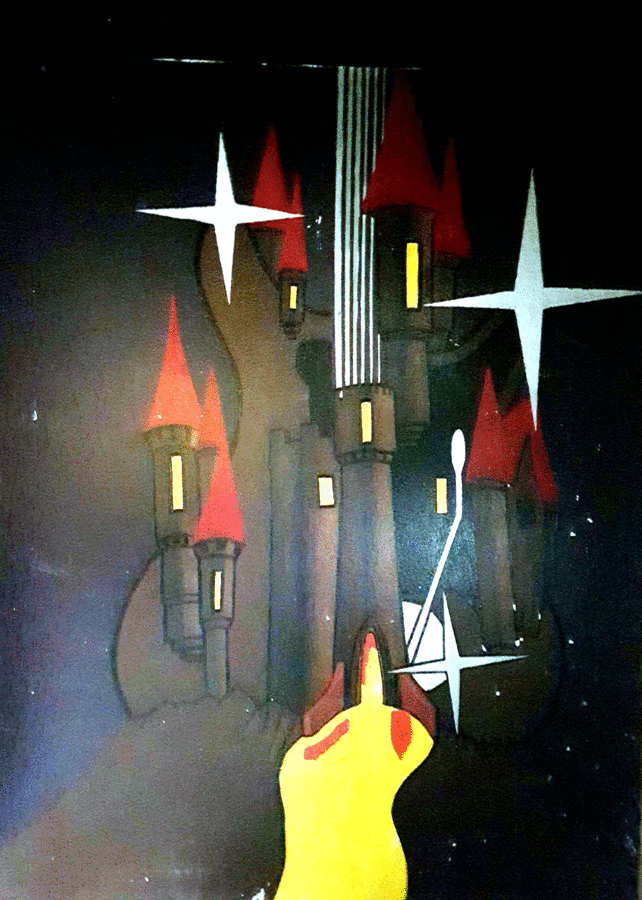 das-sternenschloss - altes ujz - wallpainting das-sternenschloss - altes ujz - wallpainting